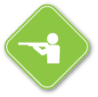 icon of human holding gun